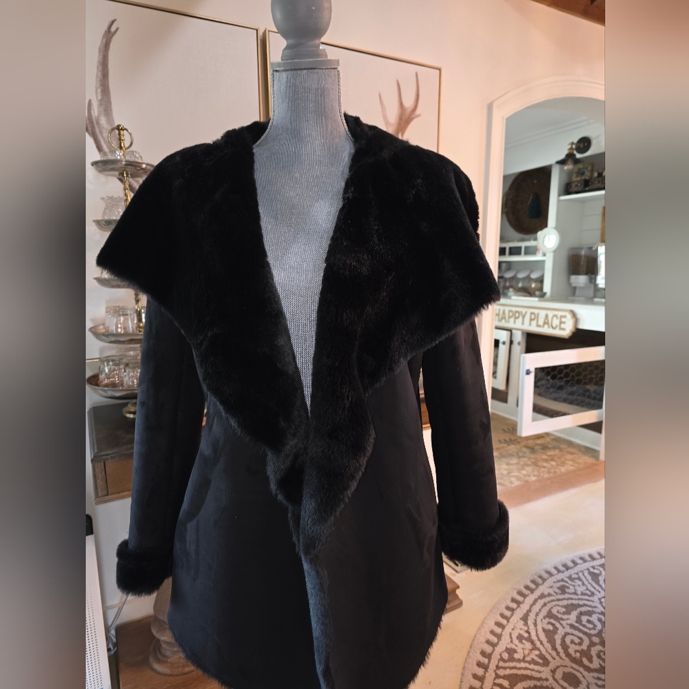 Jennifer Lopez Black Teddy Jacket